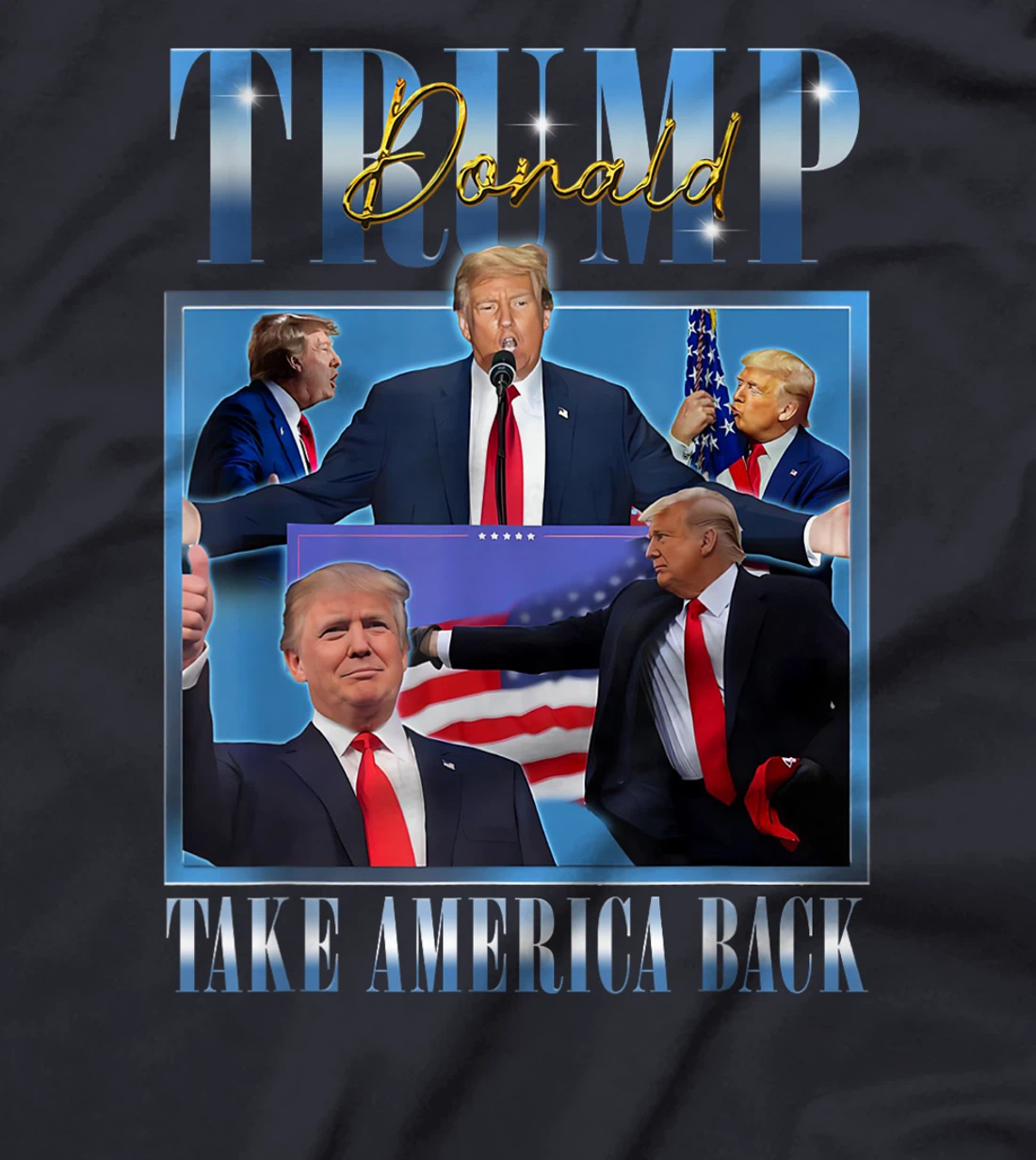 Donald Trump 2024 President Take America Back MAGA Bootleg T-Shirt