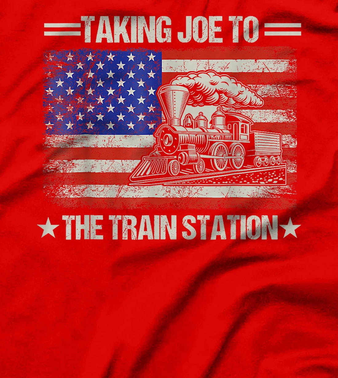 Taking Joe To The Train Station, Trump 2024 T-Shirt