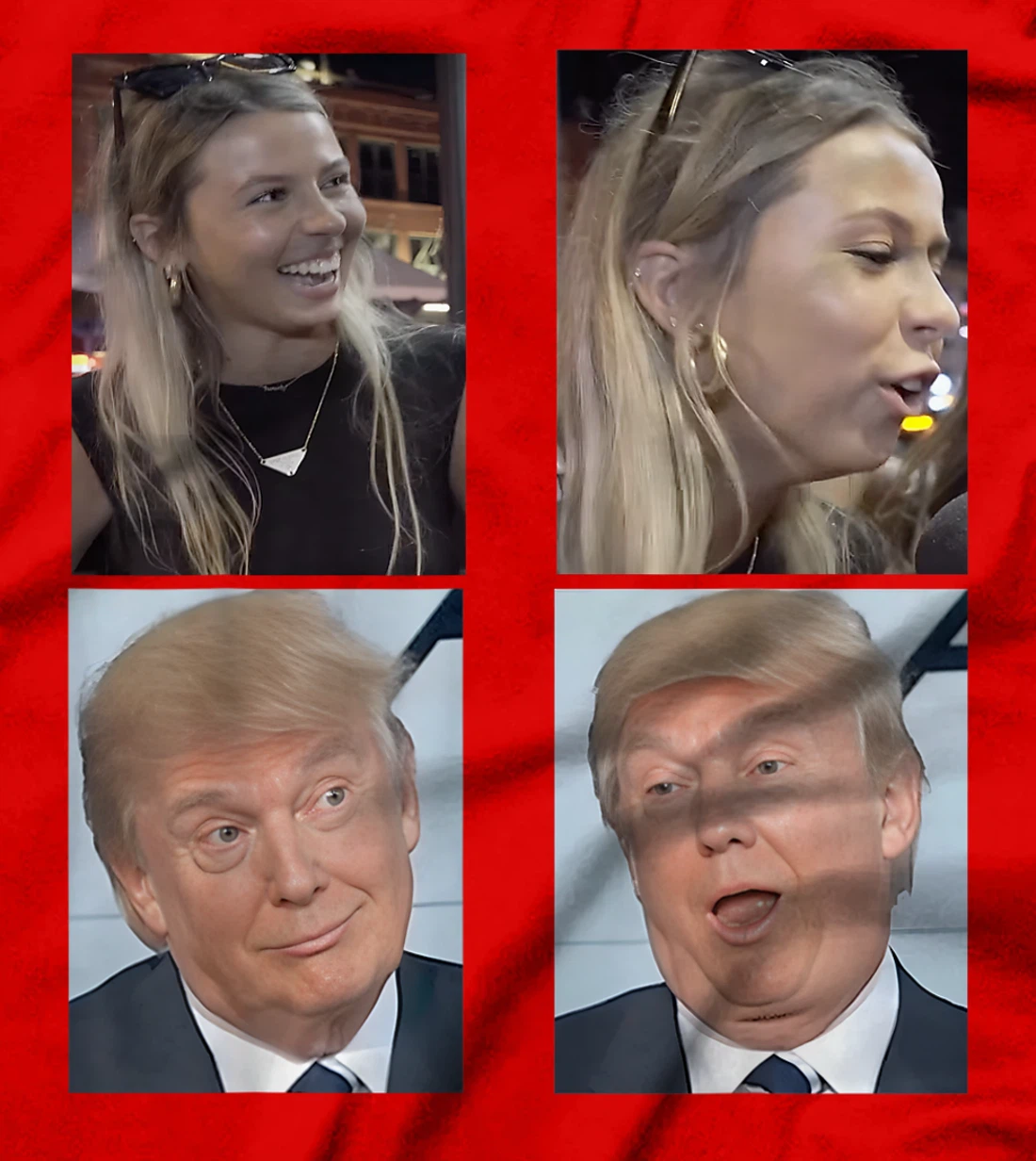 Hawk tuah funny viral humor meme video tee girl 24 trump T-Shirt