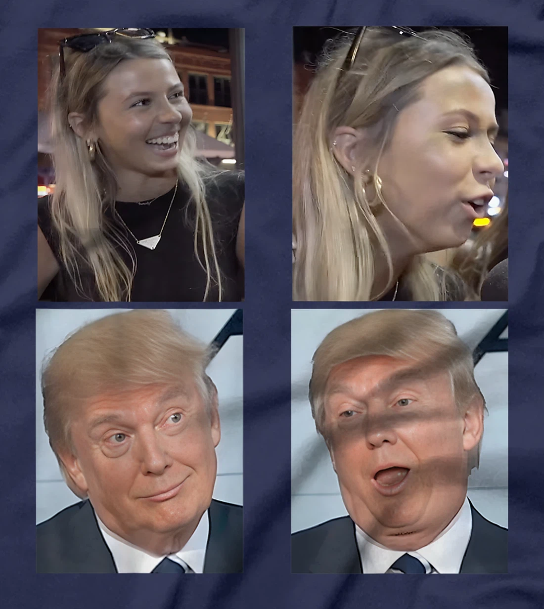 Hawk tuah funny viral humor meme video tee girl 24 trump T-Shirt