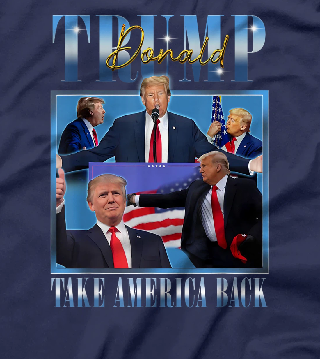 Donald Trump 2024 President Take America Back MAGA Bootleg T-Shirt