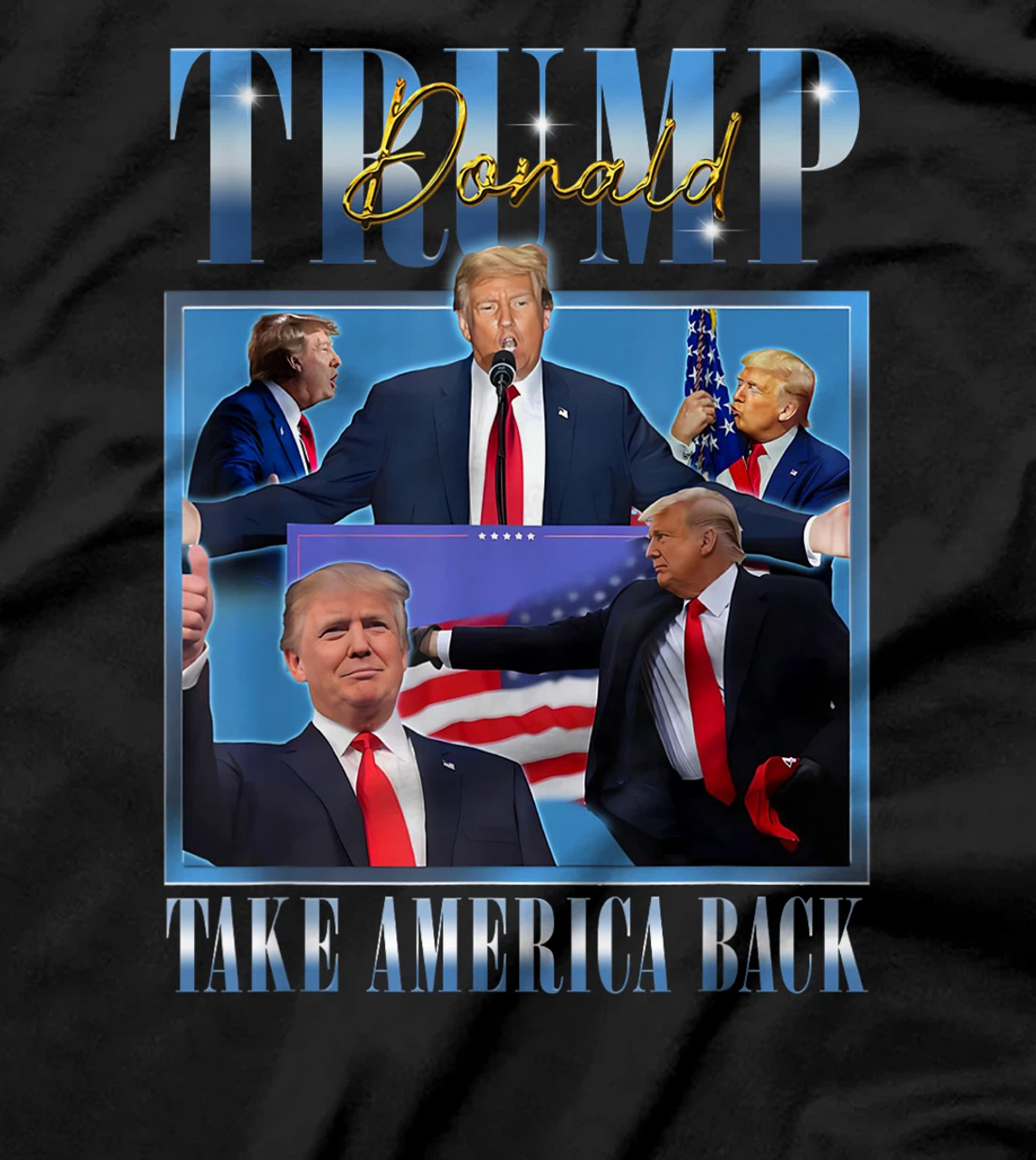 Donald Trump 2024 President Take America Back MAGA Bootleg T-Shirt
