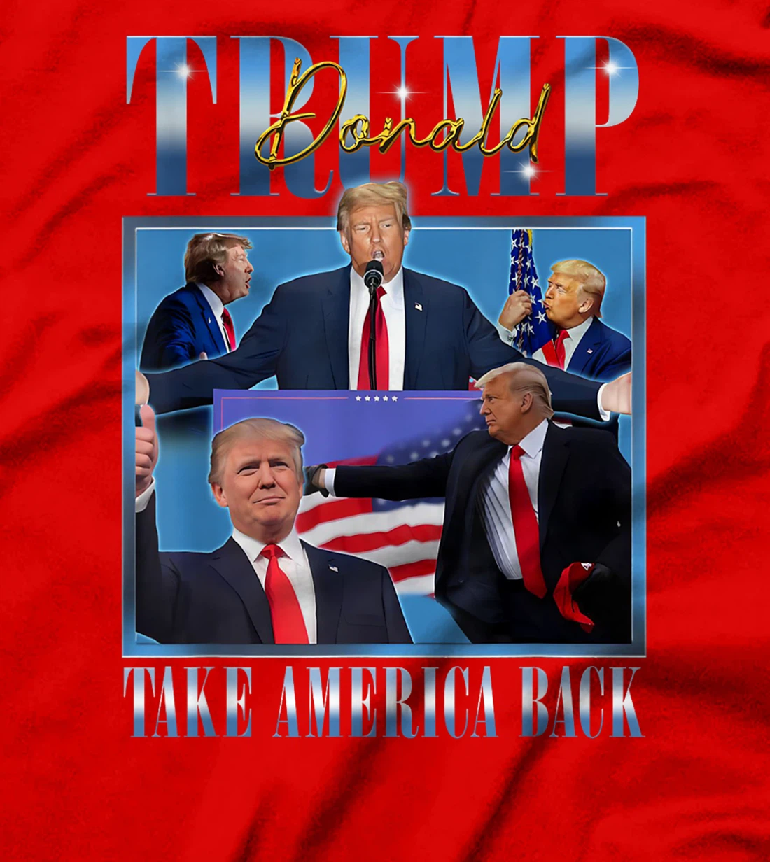 Donald Trump 2024 President Take America Back MAGA Bootleg T-Shirt