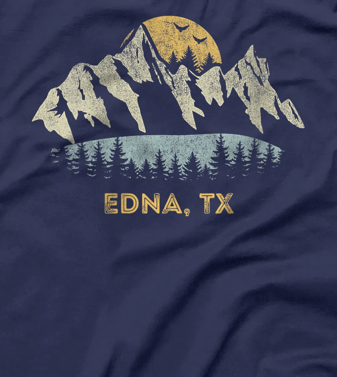 Womens Edna Texas Mountain Sunset Sunrise TX T-Shirt