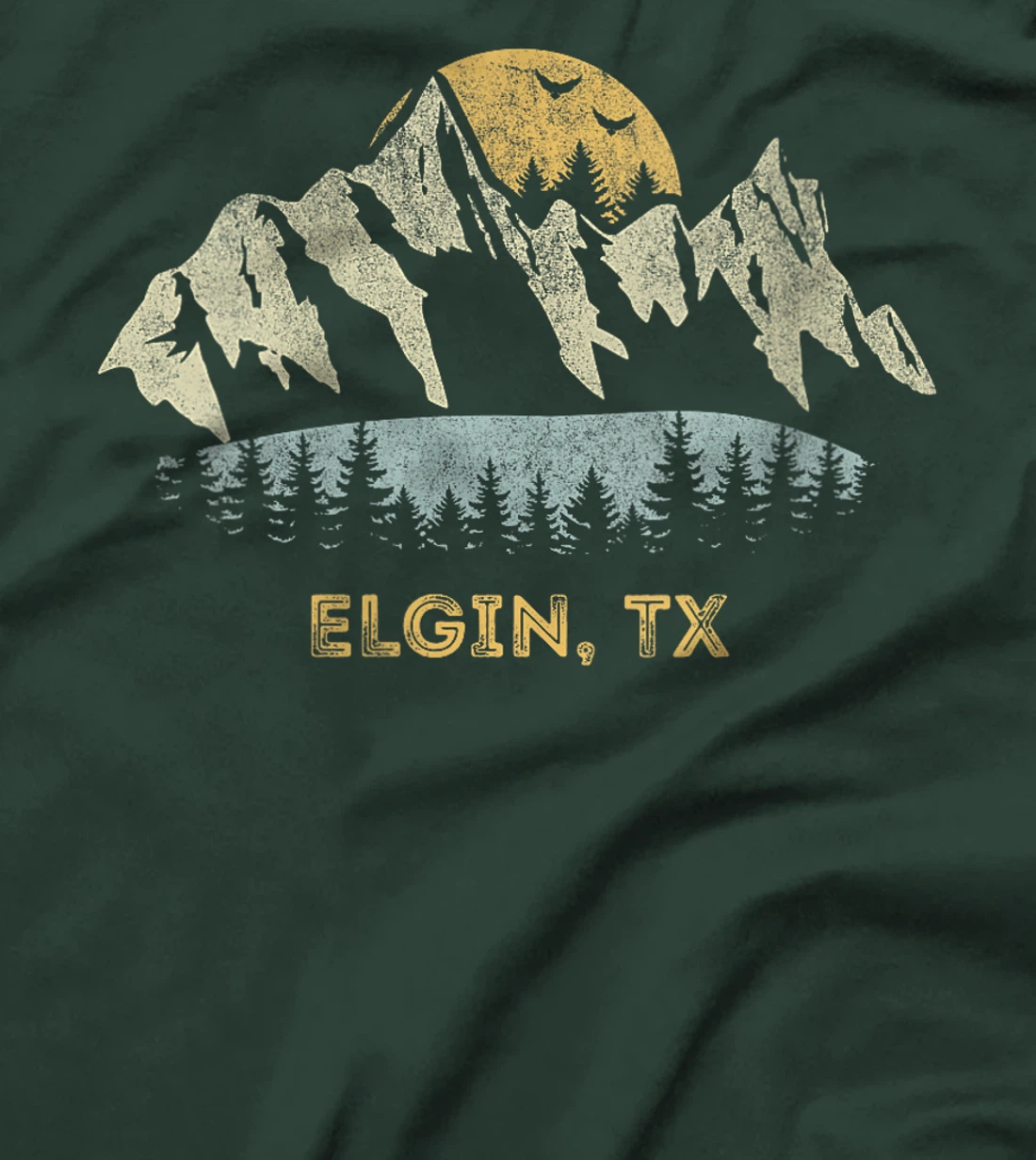 Womens Elgin Texas Mountain Sunset Sunrise TX T-Shirt
