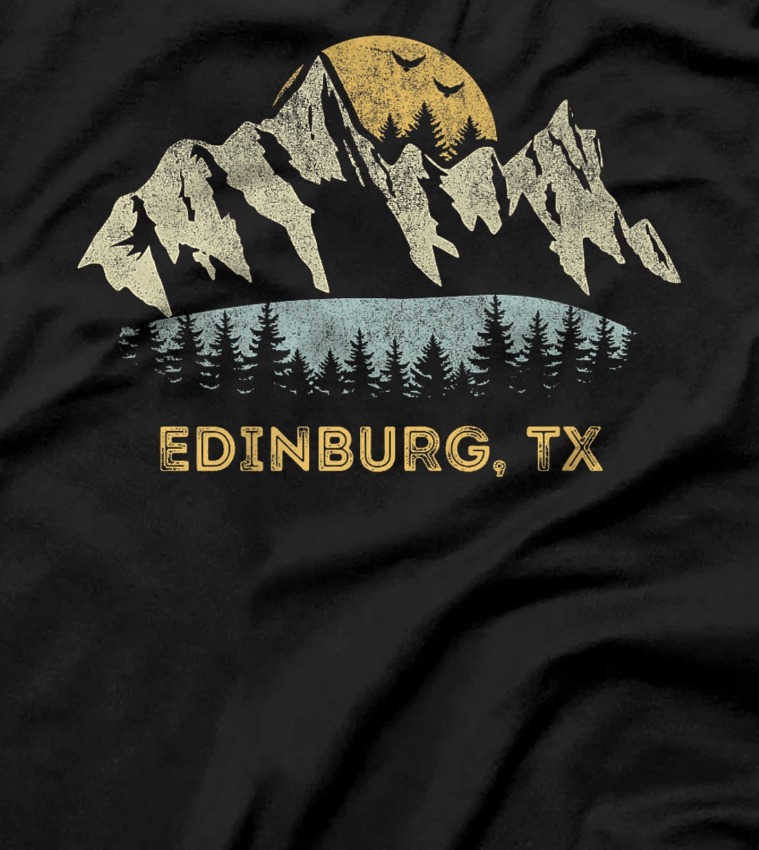 Edinburg Texas Mountain Sunset Sunrise TX Premium T-Shirt