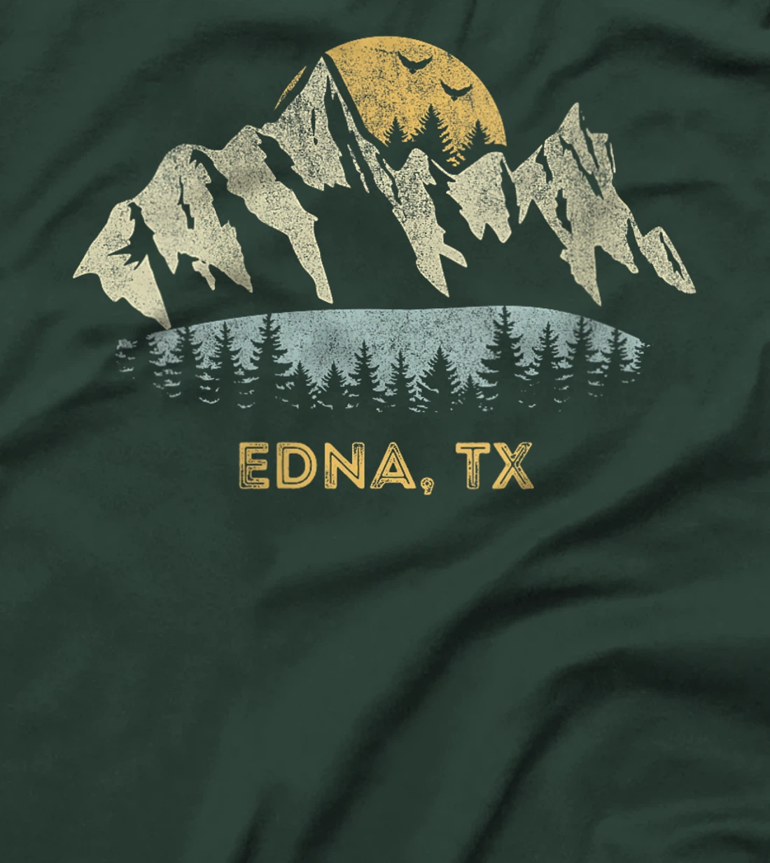 Womens Edna Texas Mountain Sunset Sunrise TX T-Shirt