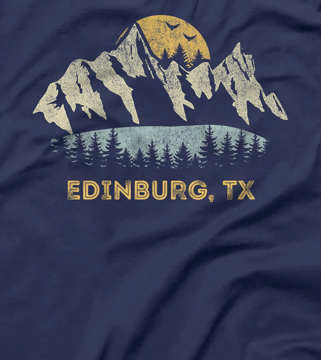 Edinburg Texas Mountain Sunset Sunrise TX Premium T-Shirt