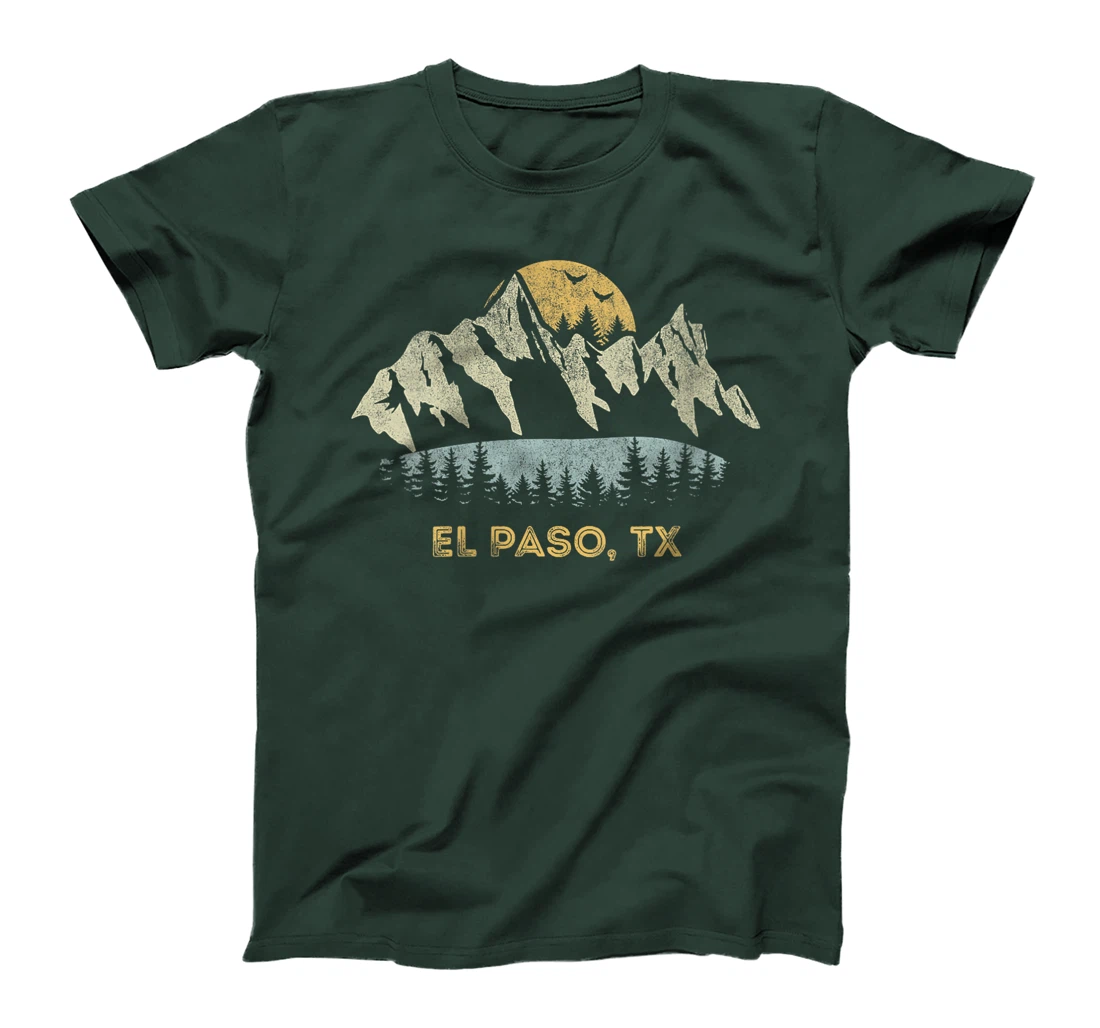 Womens El Paso Texas Mountain Sunset Sunrise TX T-Shirt