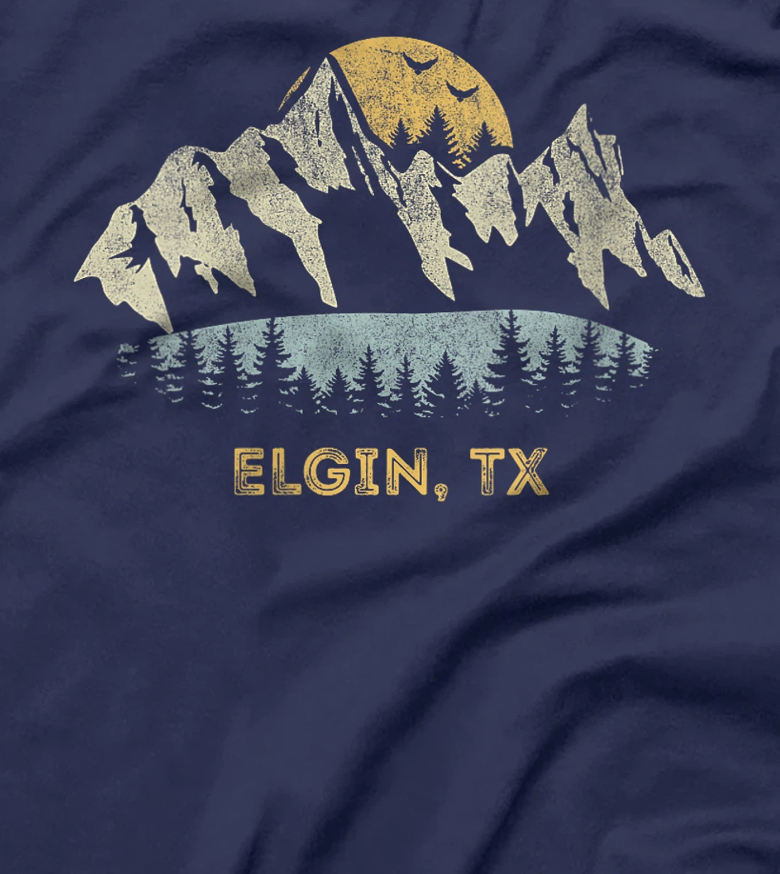 Womens Elgin Texas Mountain Sunset Sunrise TX T-Shirt