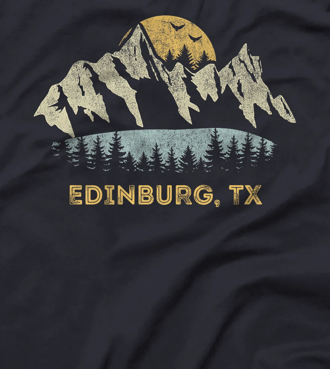 Edinburg Texas Mountain Sunset Sunrise TX Premium T-Shirt
