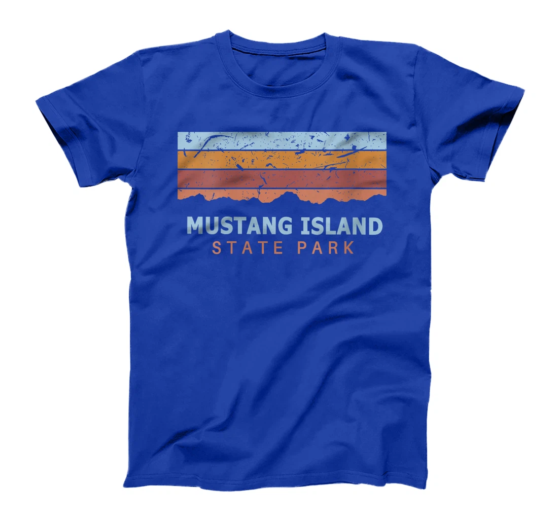Womens Mustang Island State Park Texas Retro Cool T-Shirt