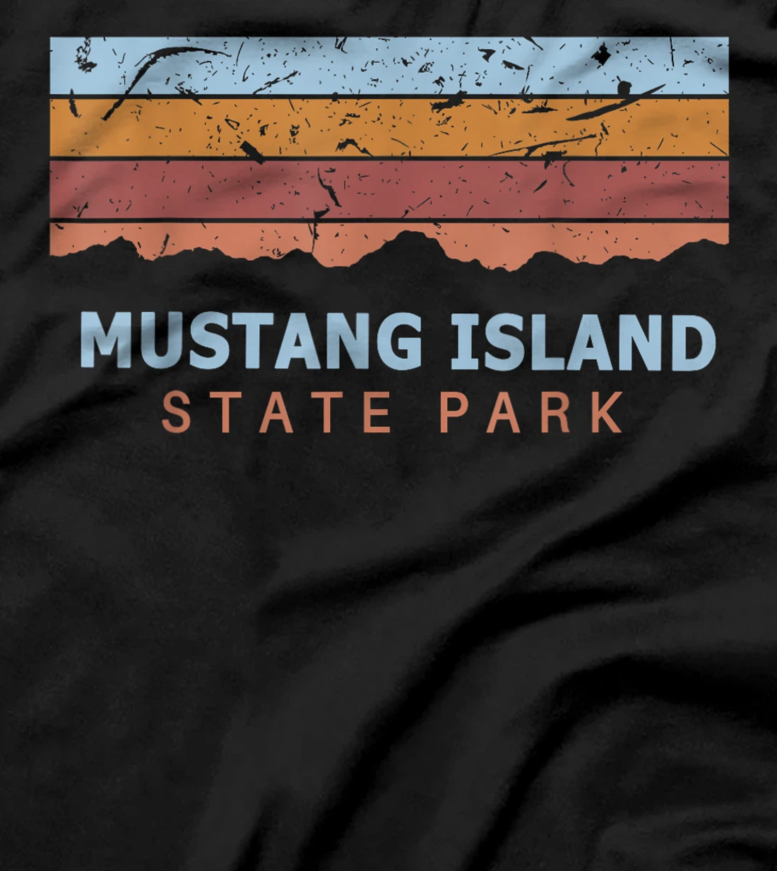 Mustang Island State Park Texas Retro Cool T-Shirt