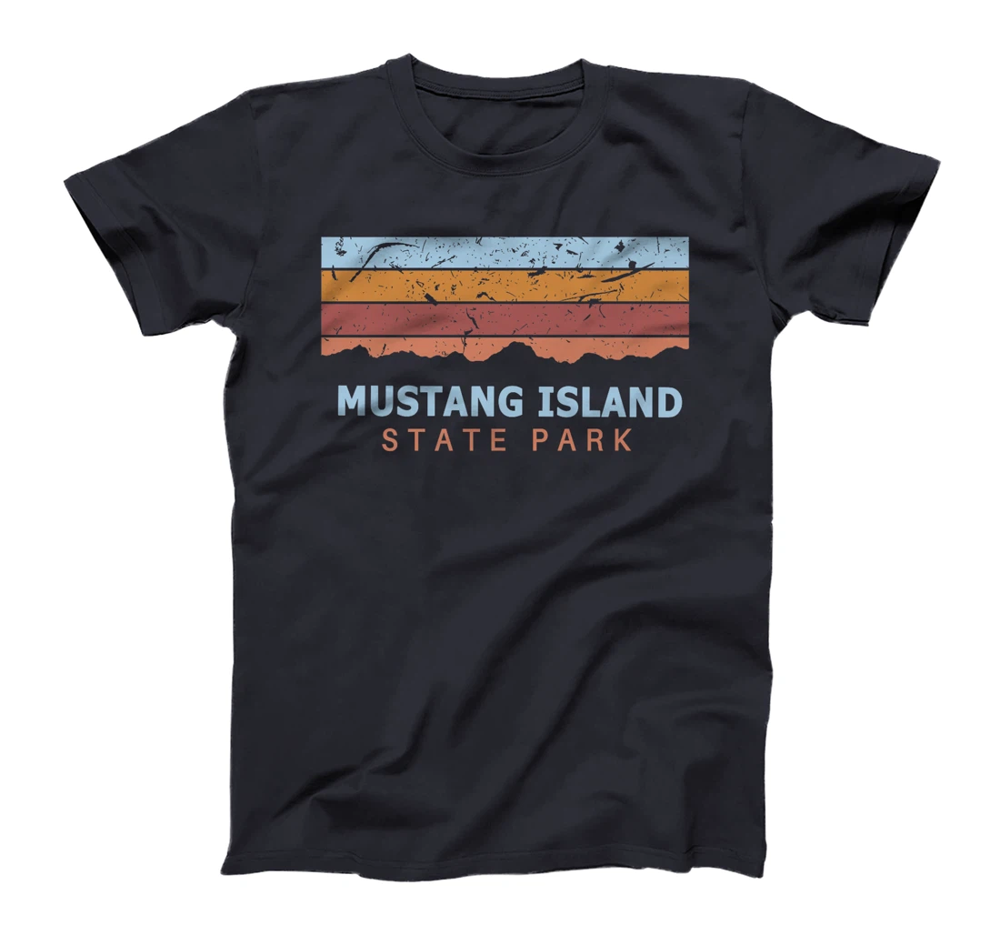 Mustang Island State Park Texas Retro Cool Premium T-Shirt