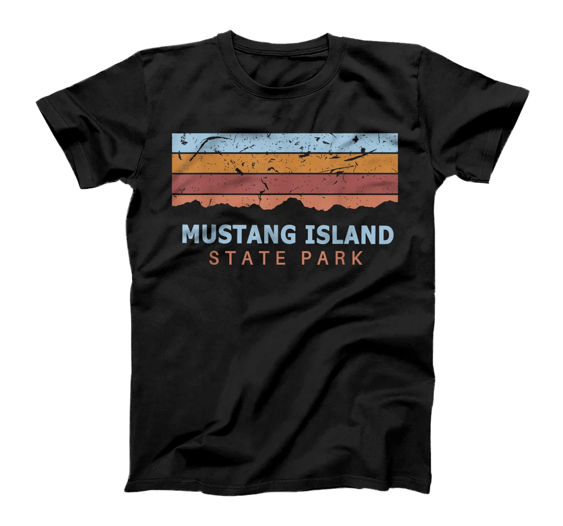 Mustang Island State Park Texas Retro Cool T-Shirt