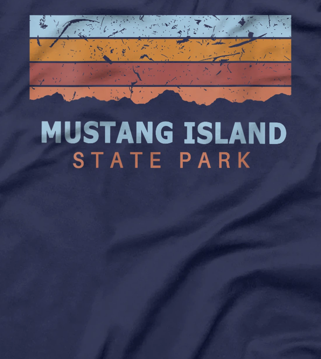 Womens Mustang Island State Park Texas Retro Cool T-Shirt