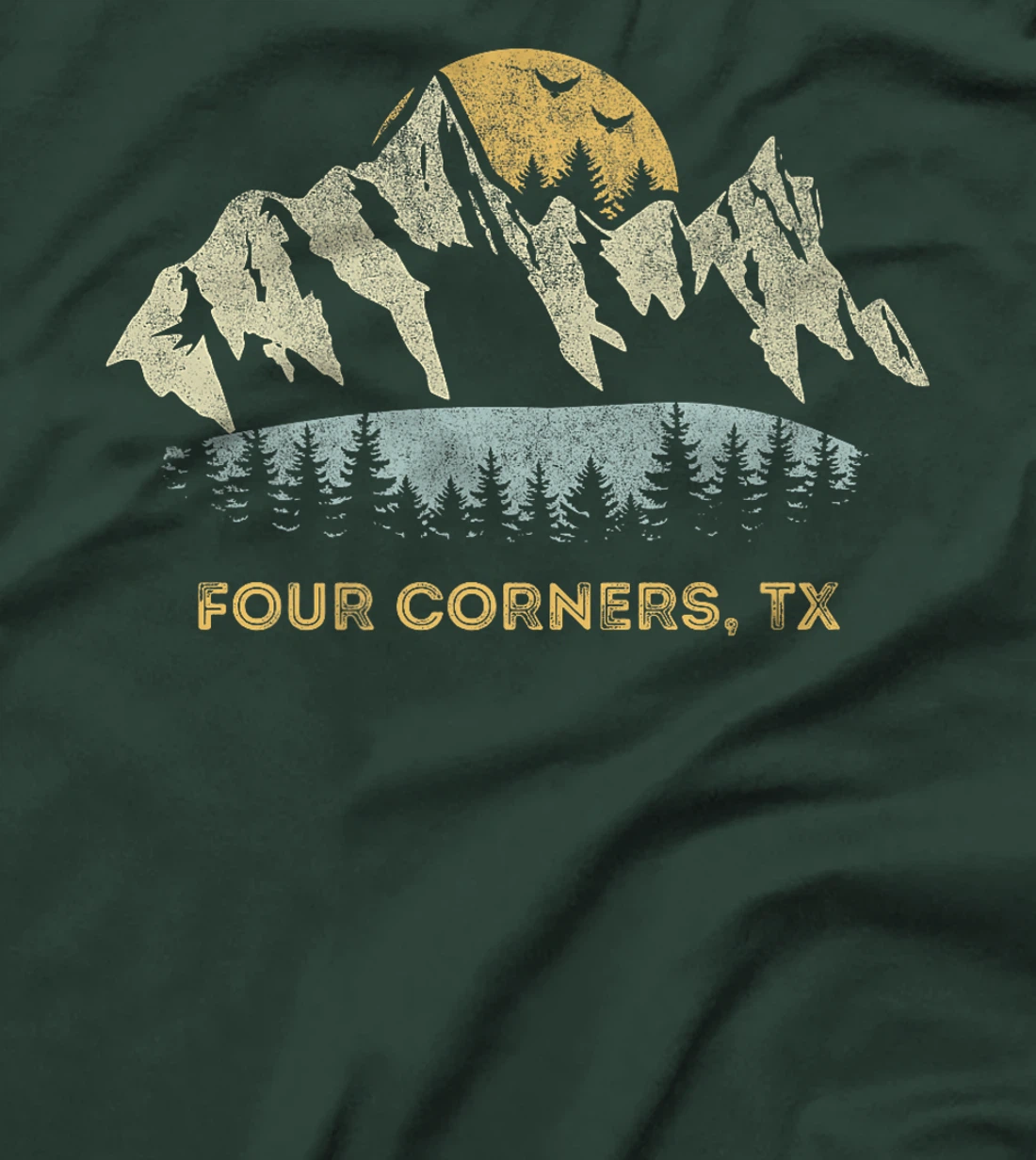 Womens Four Corners Texas Mountain Sunset Sunrise TX T-Shirt