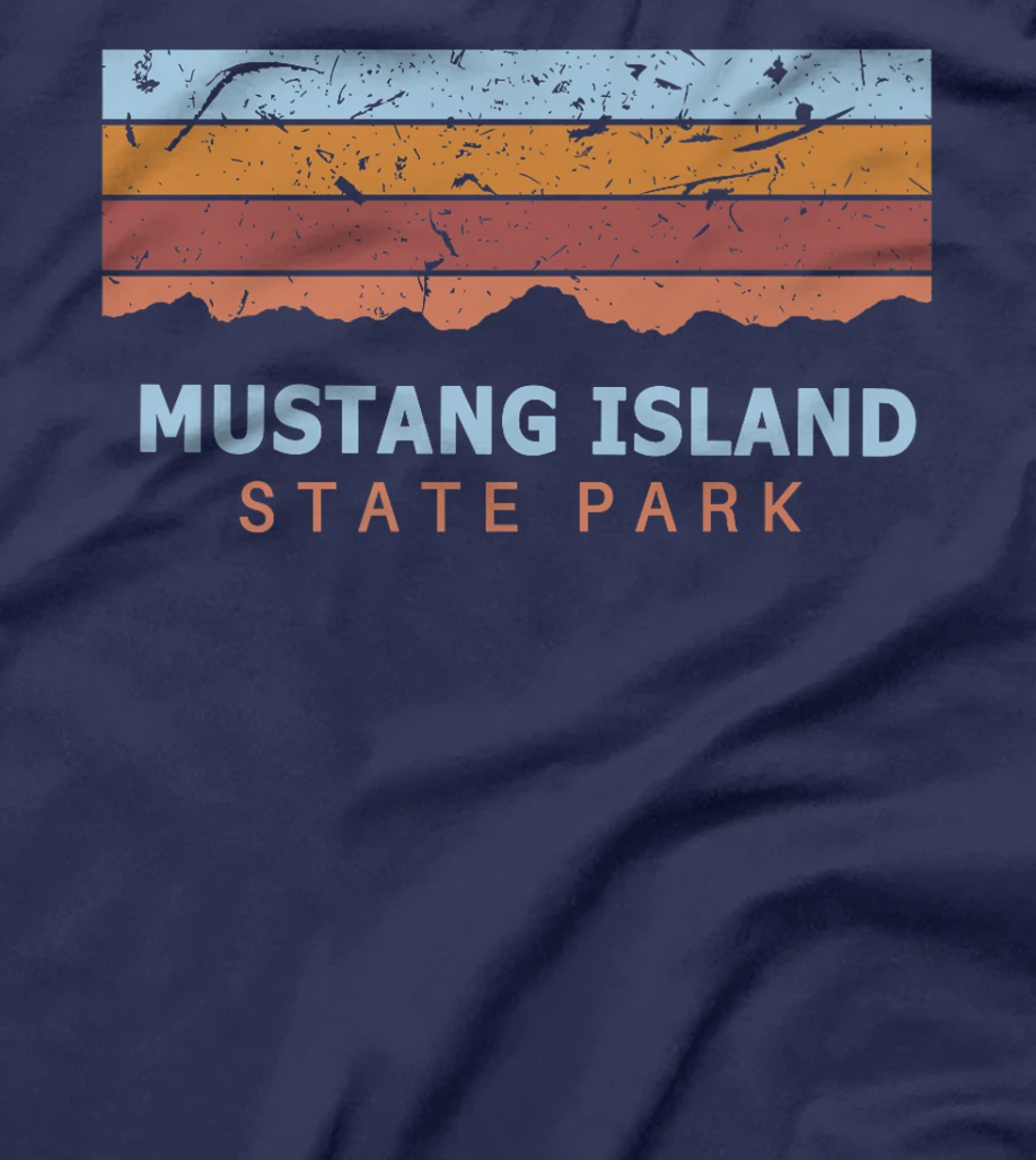 Mustang Island State Park Texas Retro Cool Premium T-Shirt