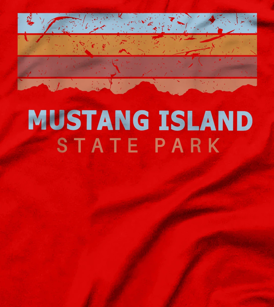 Mustang Island State Park Texas Retro Cool T-Shirt