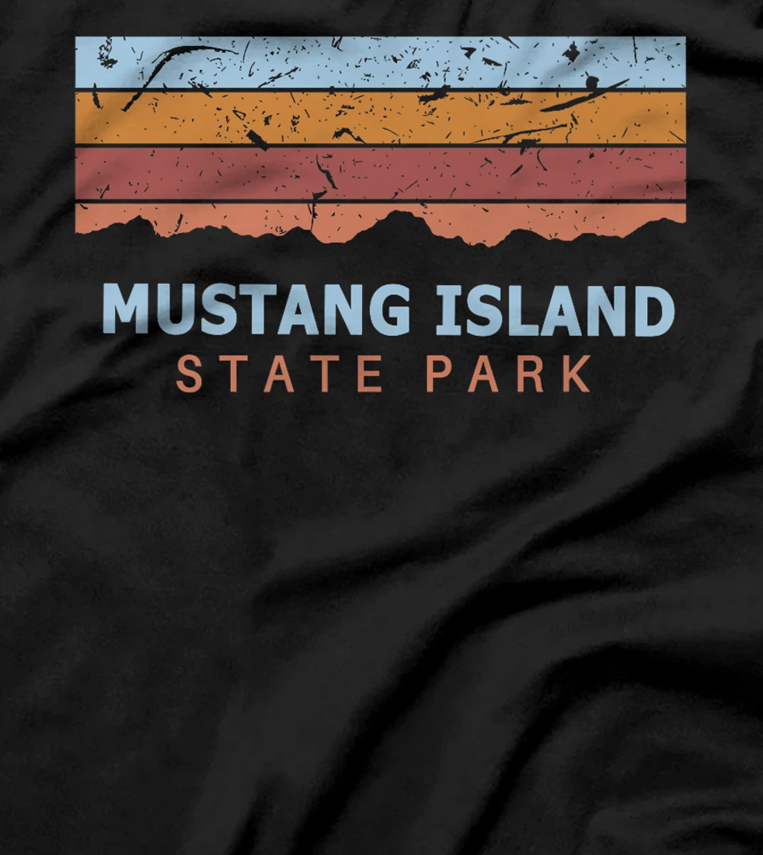 Mustang Island State Park Texas Retro Cool Premium T-Shirt