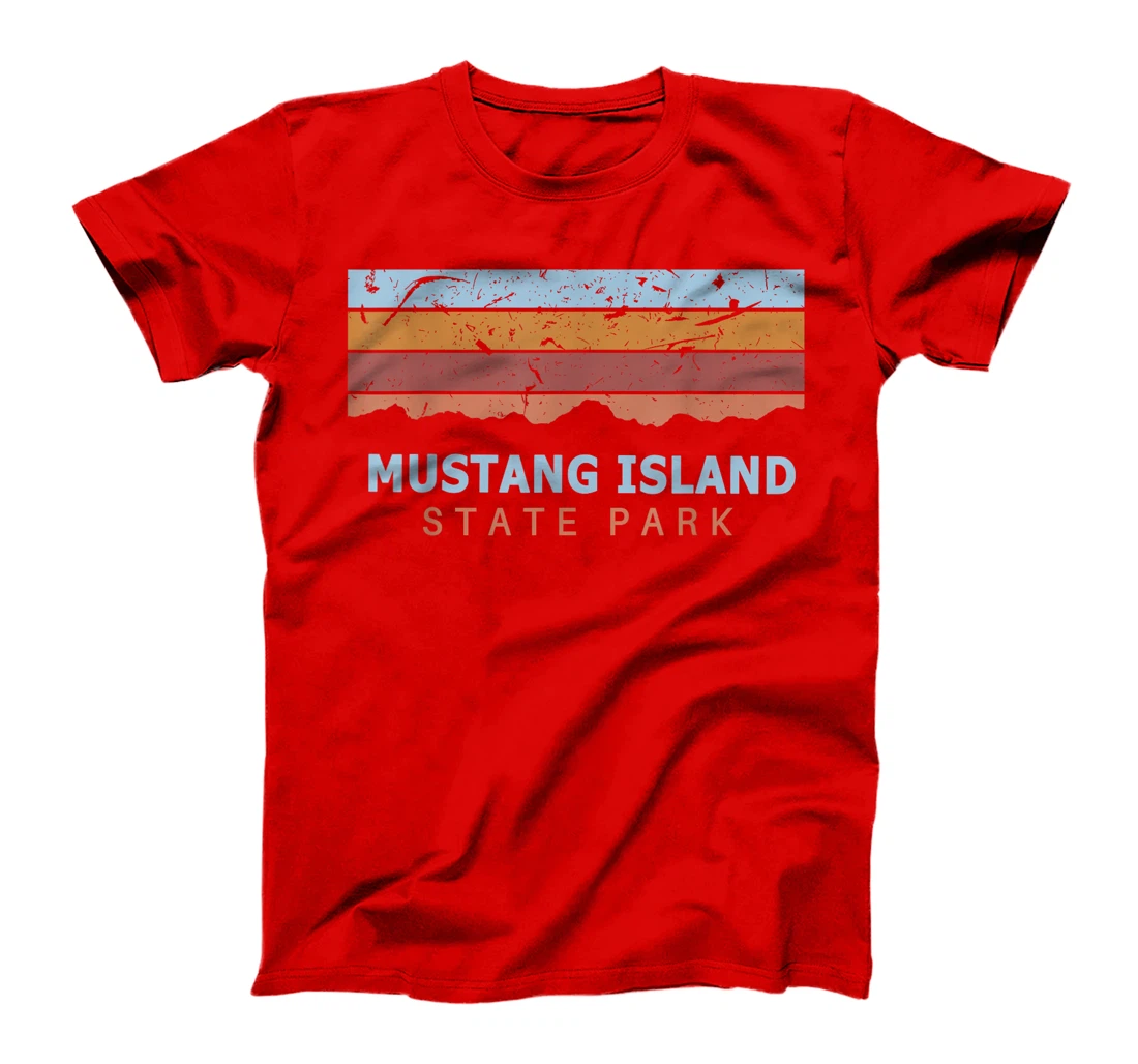 Mustang Island State Park Texas Retro Cool T-Shirt