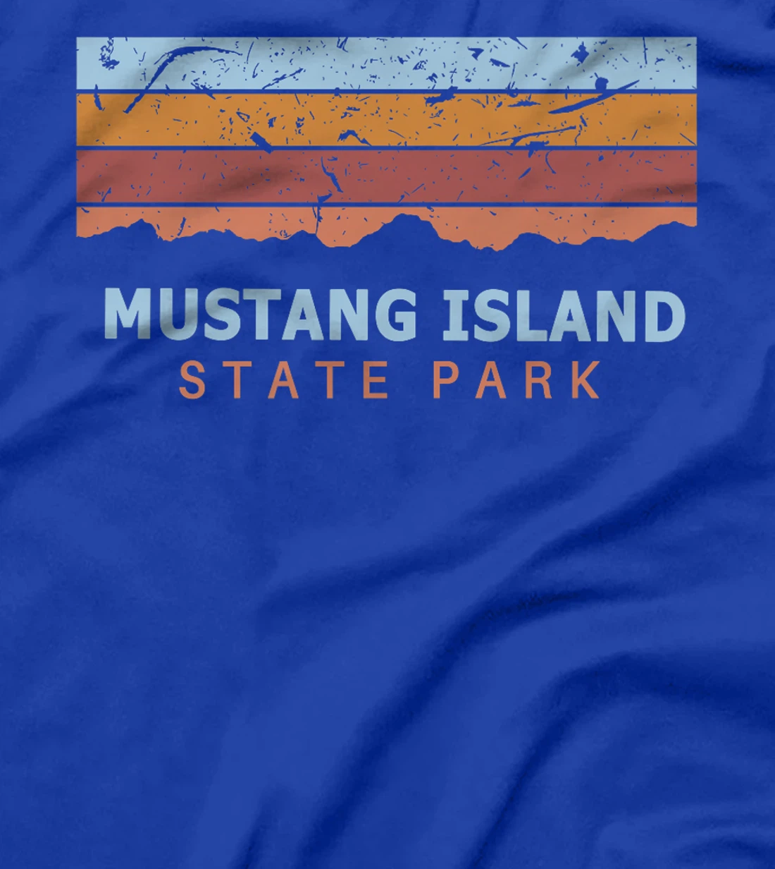 Mustang Island State Park Texas Retro Cool Premium T-Shirt