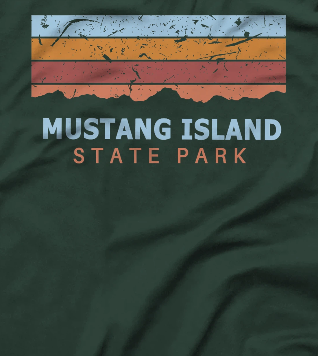 Mustang Island State Park Texas Retro Cool Premium T-Shirt