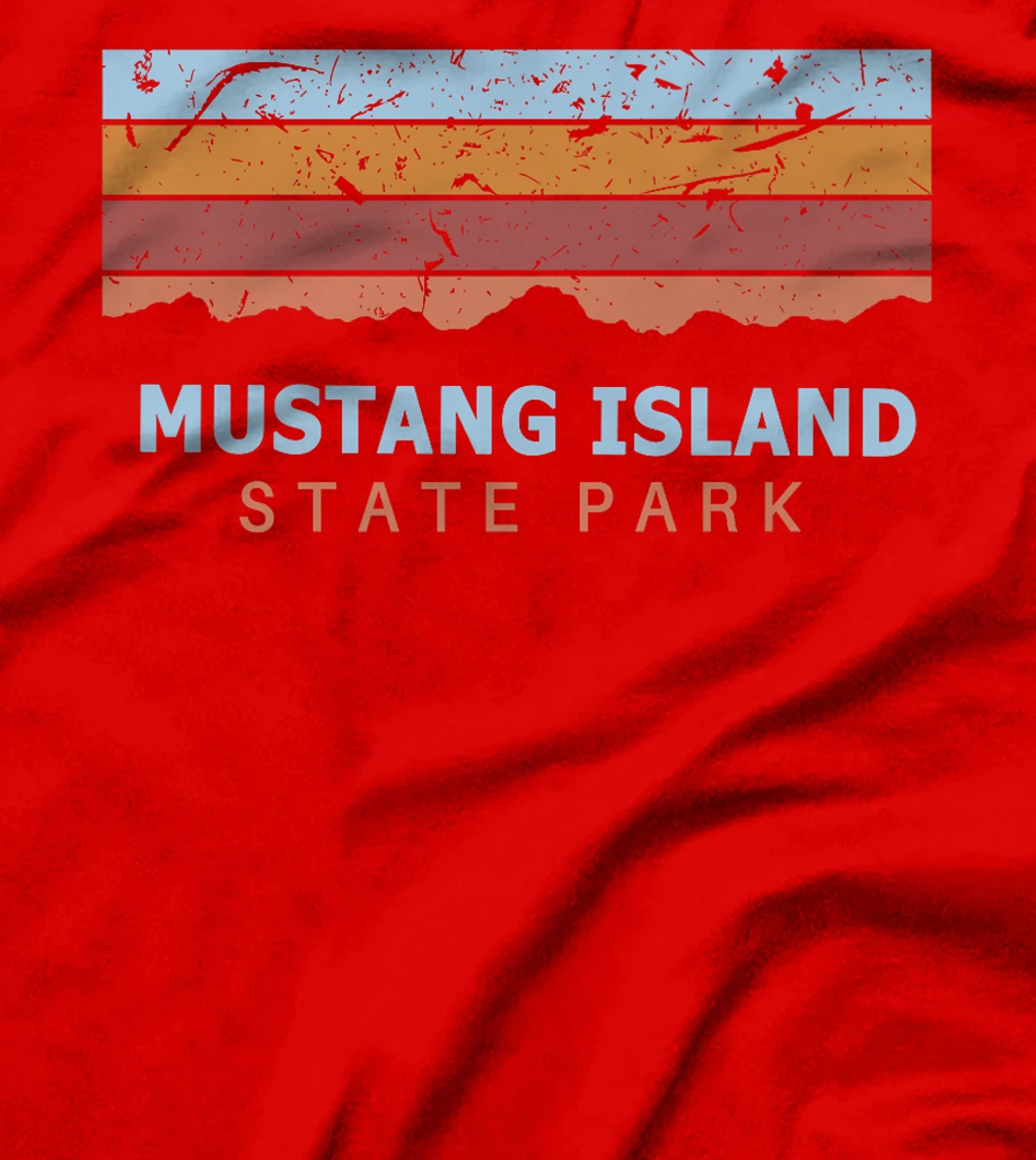 Mustang Island State Park Texas Retro Cool Premium T-Shirt