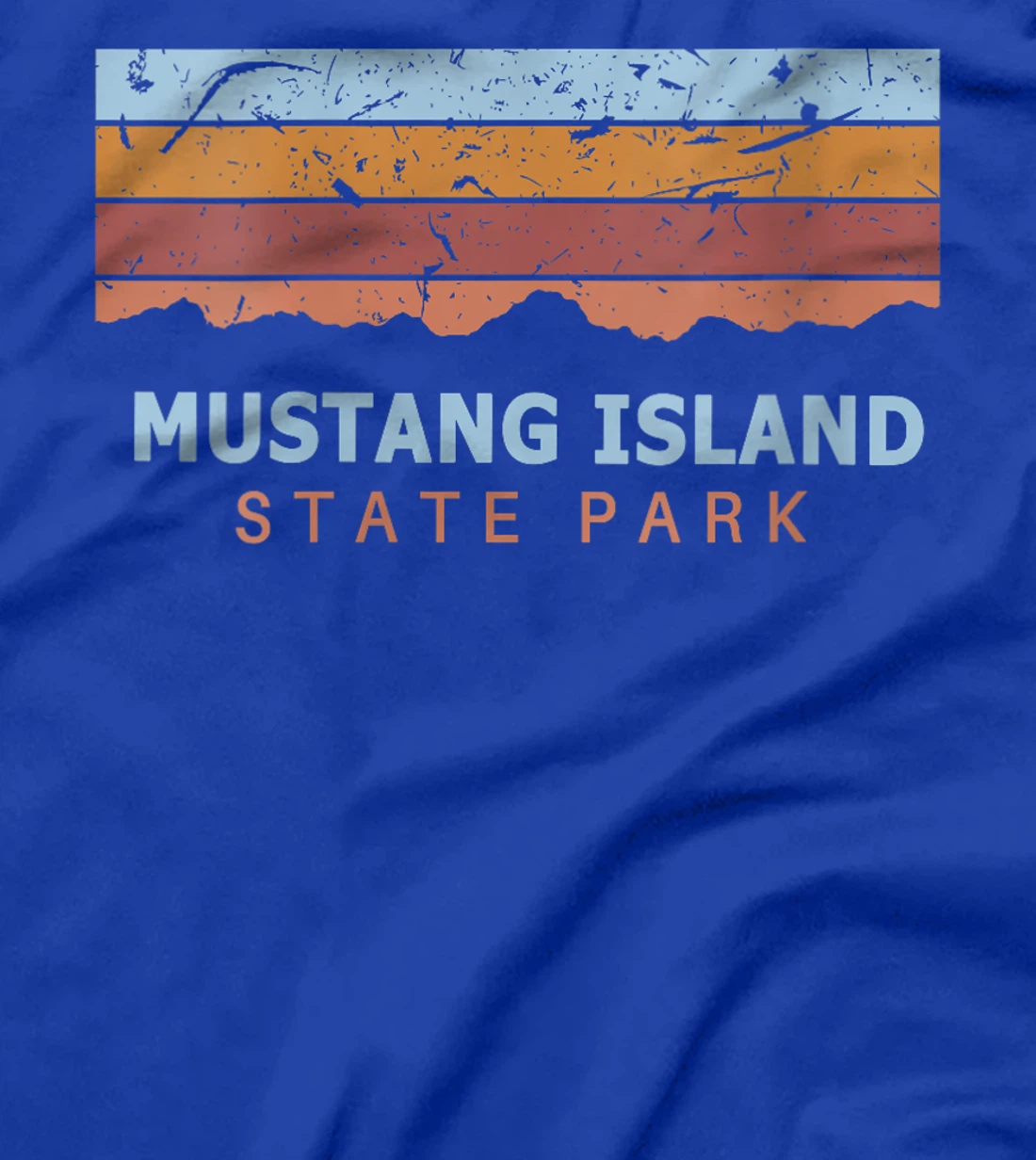 Womens Mustang Island State Park Texas Retro Cool T-Shirt