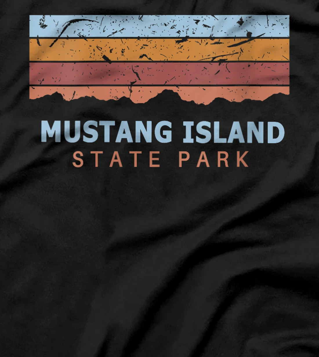Womens Mustang Island State Park Texas Retro Cool T-Shirt