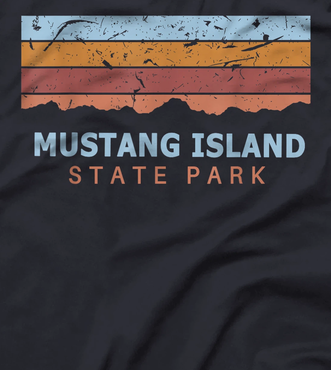 Mustang Island State Park Texas Retro Cool T-Shirt