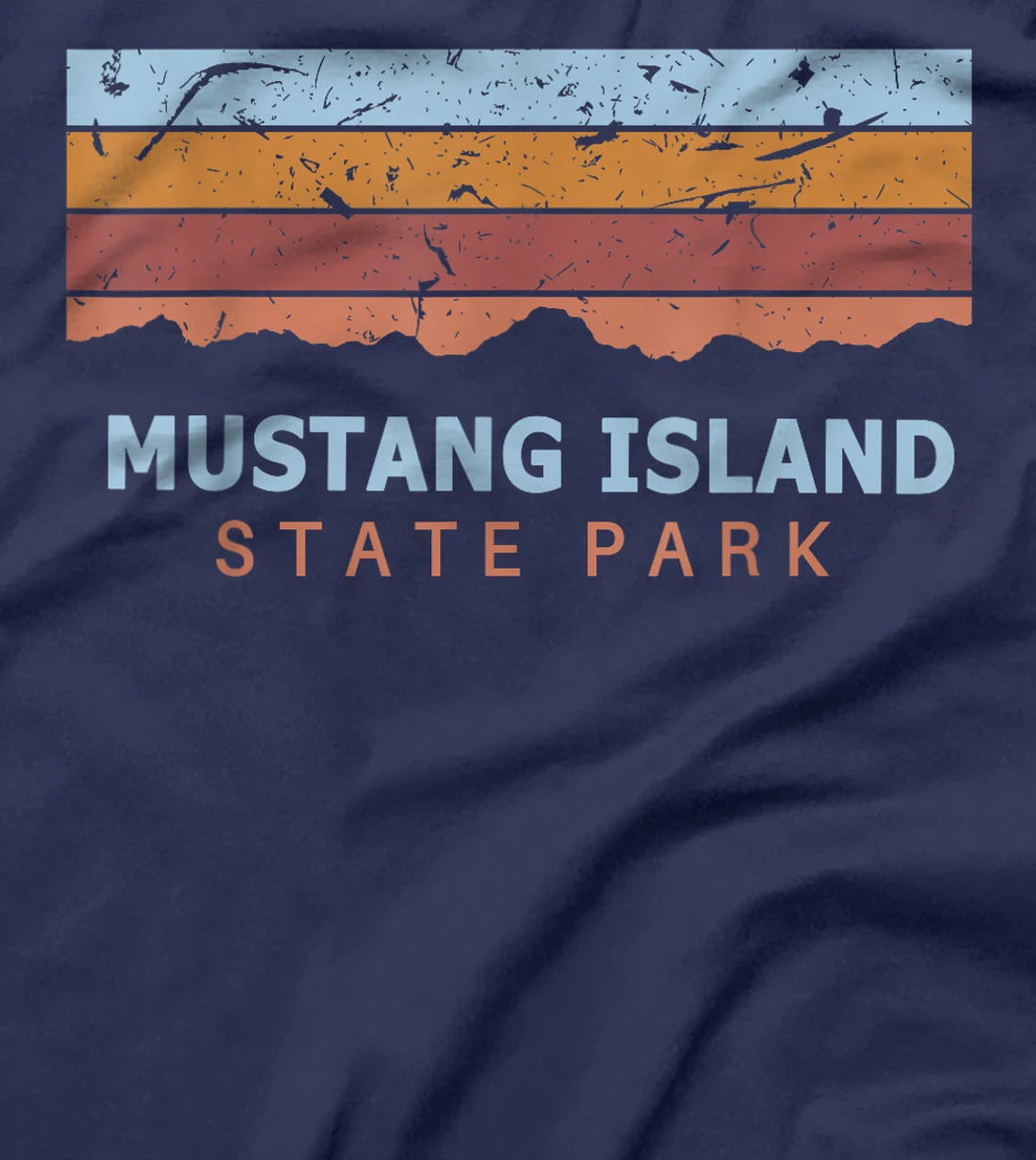 Mustang Island State Park Texas Retro Cool T-Shirt