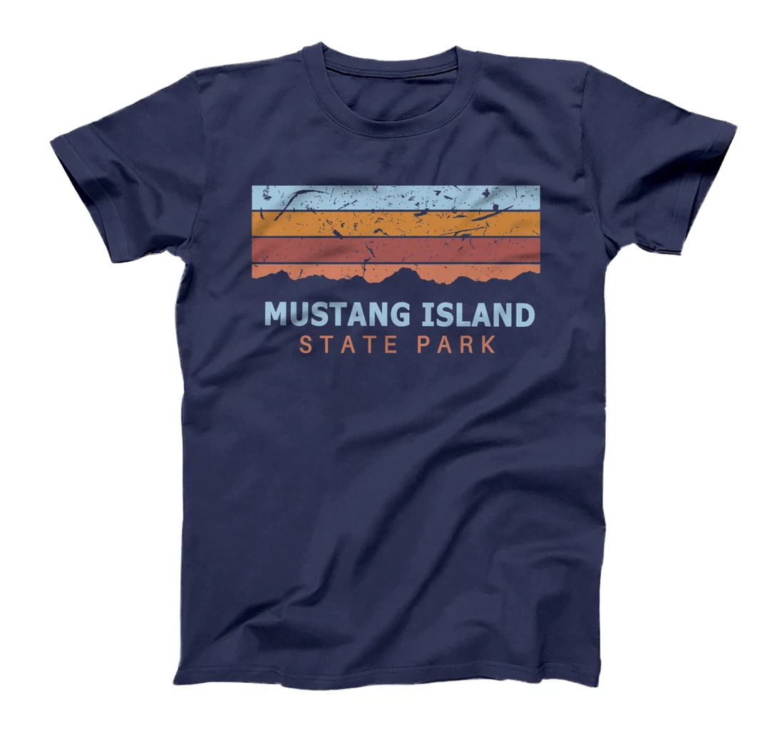 Mustang Island State Park Texas Retro Cool Premium T-Shirt