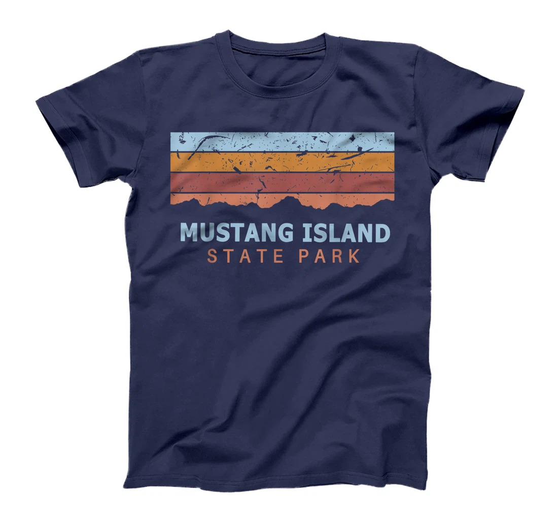 Mustang Island State Park Texas Retro Cool T-Shirt
