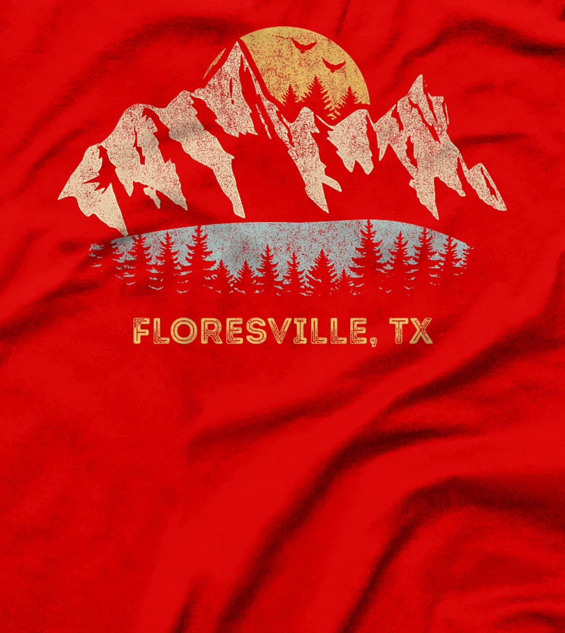 Womens Floresville Texas Mountain Sunset Sunrise TX T-Shirt