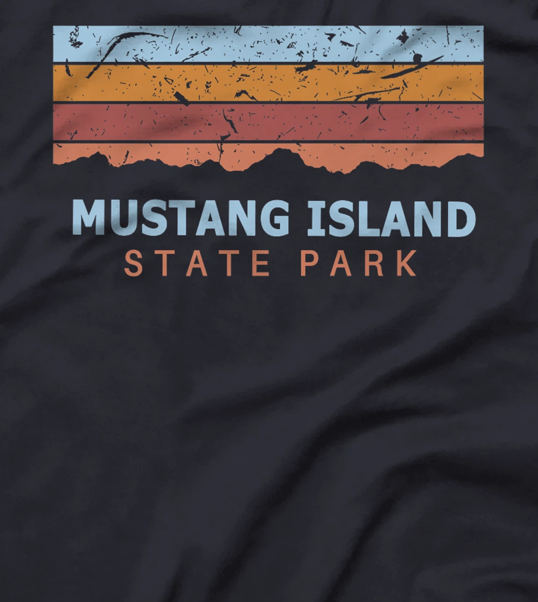 Mustang Island State Park Texas Retro Cool Premium T-Shirt