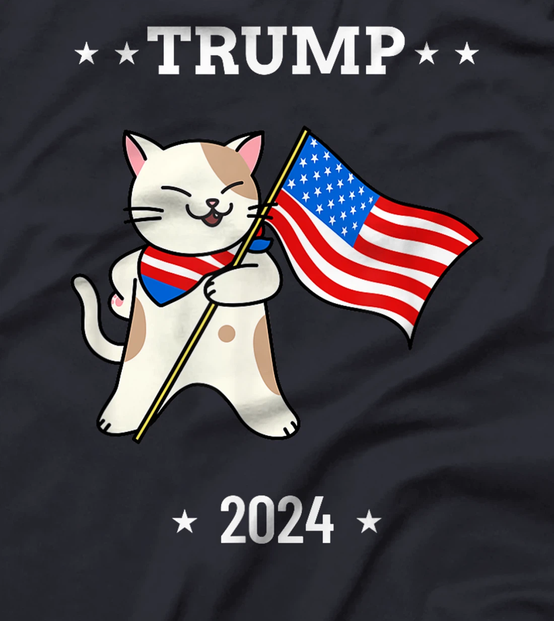 Cats For Trump 2024 Election Vote Funny Patriotic Gift T-Shirt