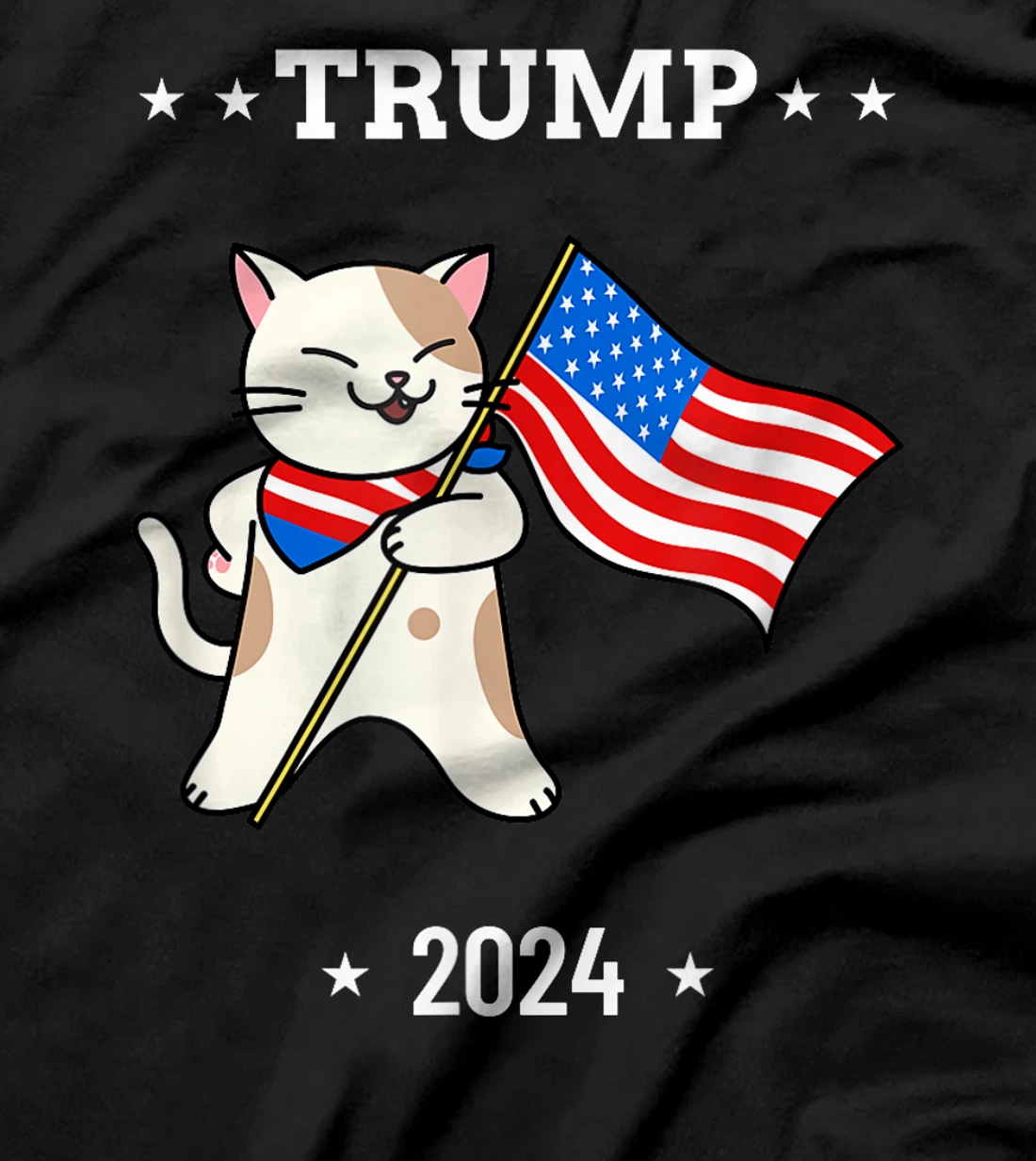 Cats For Trump 2024 Election Vote Funny Patriotic Gift T-Shirt