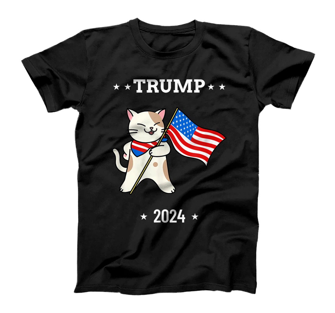 Cats For Trump 2024 Election Vote Funny Patriotic Gift T-Shirt
