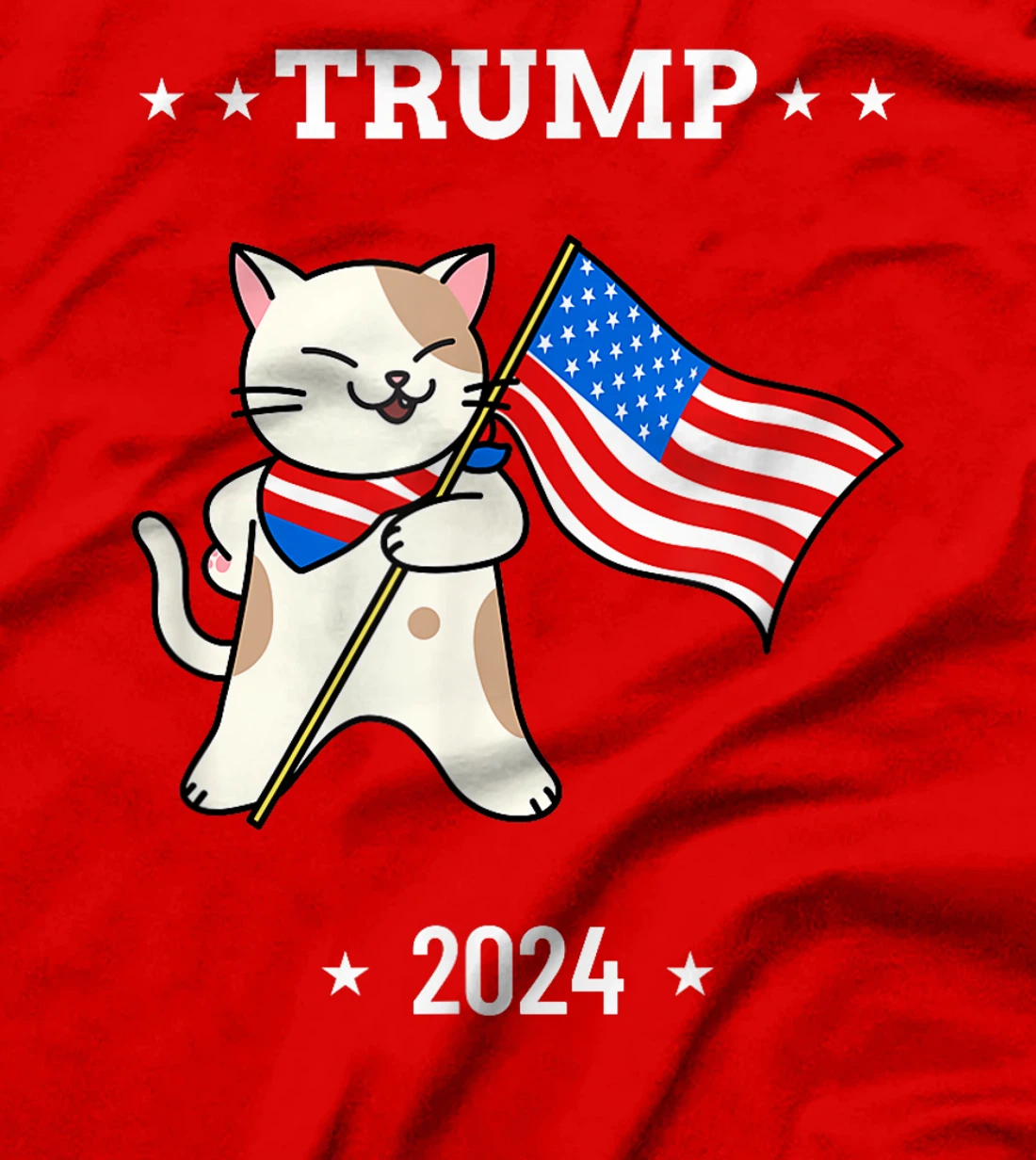 Cats For Trump 2024 Election Vote Funny Patriotic Gift T-Shirt