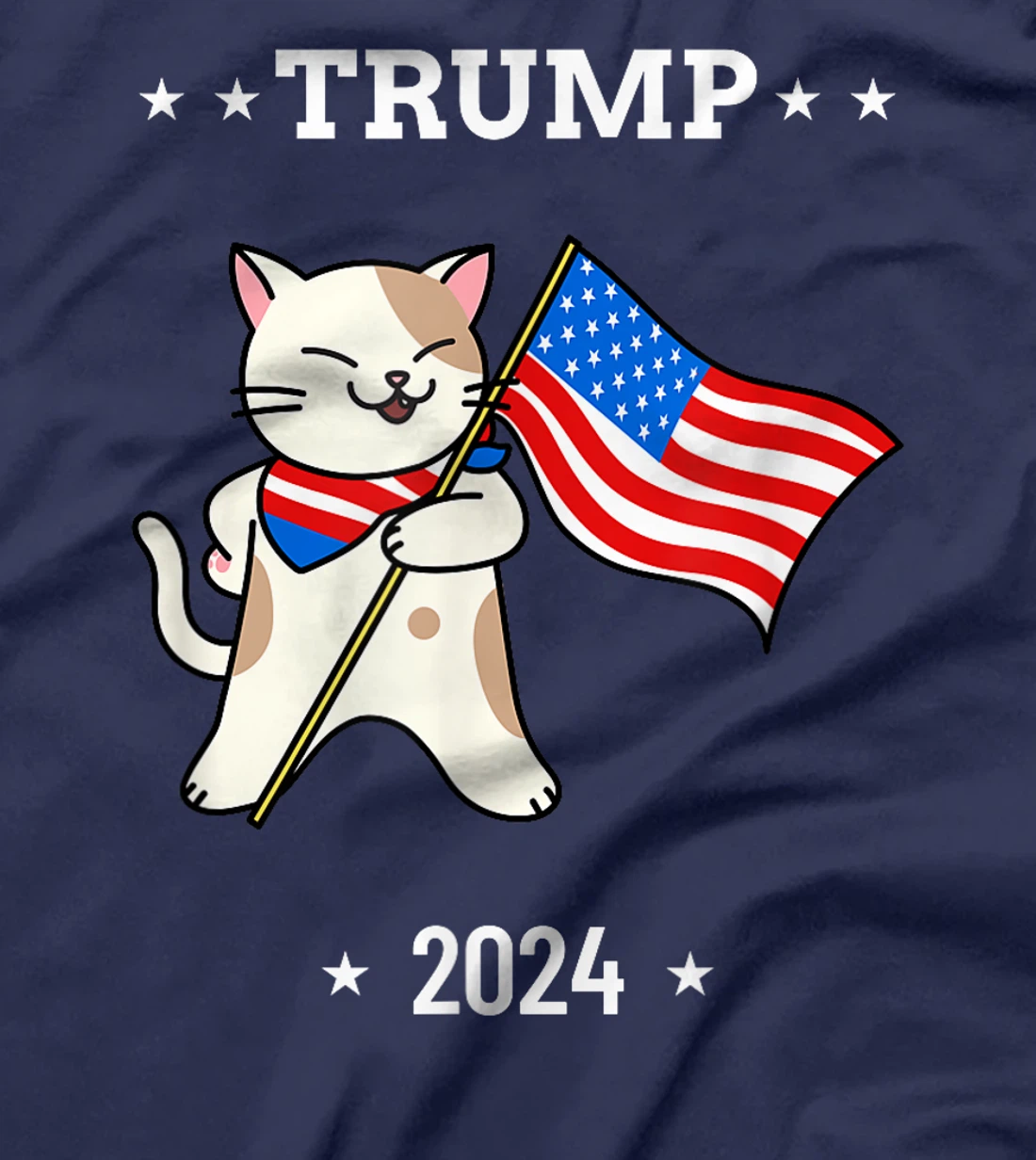 Cats For Trump 2024 Election Vote Funny Patriotic Gift T-Shirt