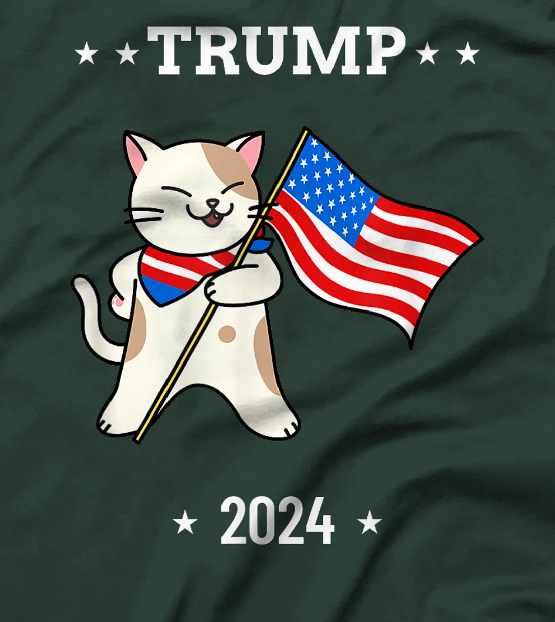 Cats For Trump 2024 Election Vote Funny Patriotic Gift T-Shirt