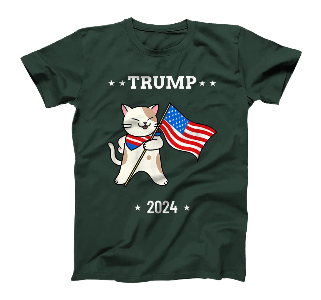 Cats For Trump 2024 Election Vote Funny Patriotic Gift T-Shirt