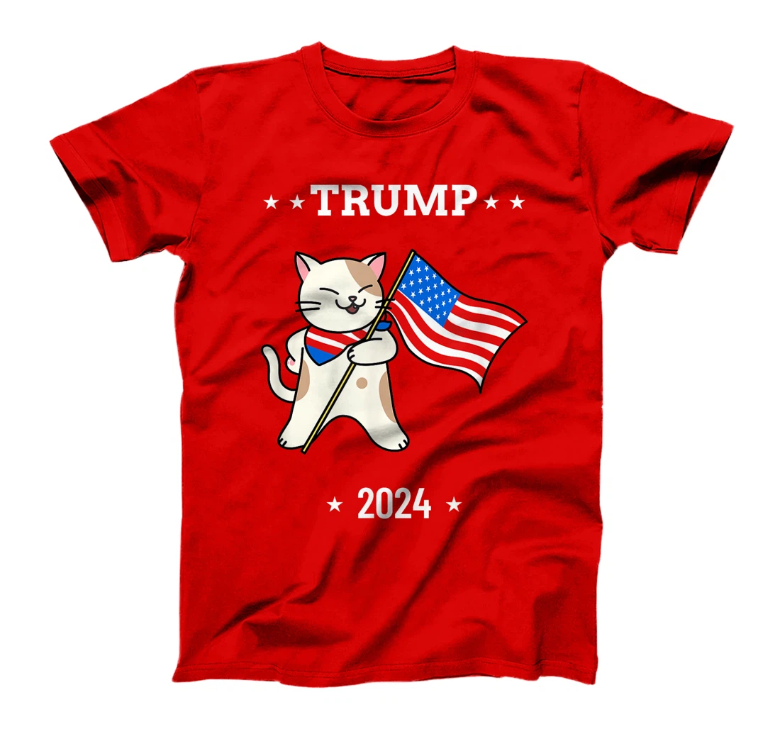 Cats For Trump 2024 Election Vote Funny Patriotic Gift T-Shirt