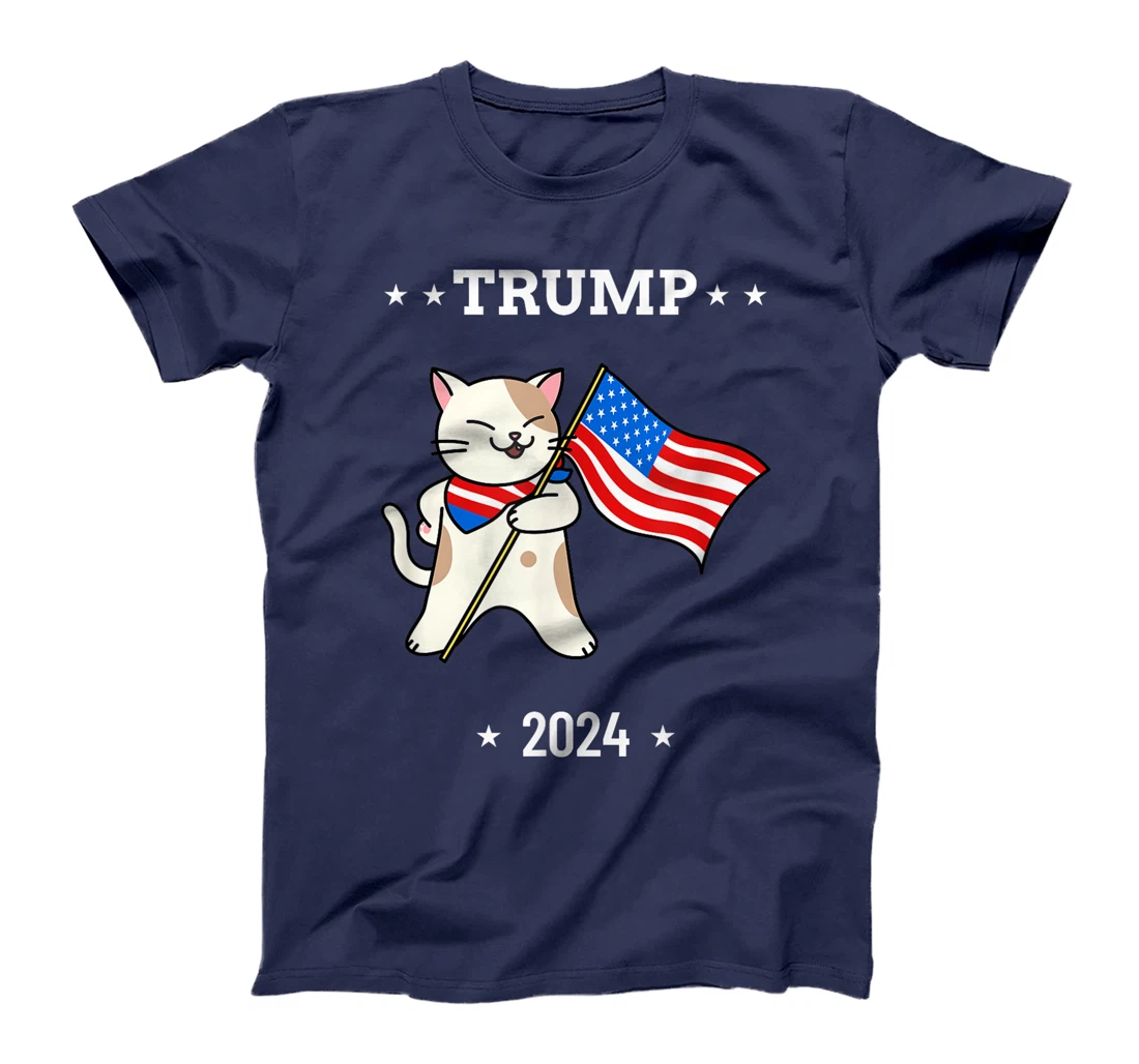 Cats For Trump 2024 Election Vote Funny Patriotic Gift T-Shirt