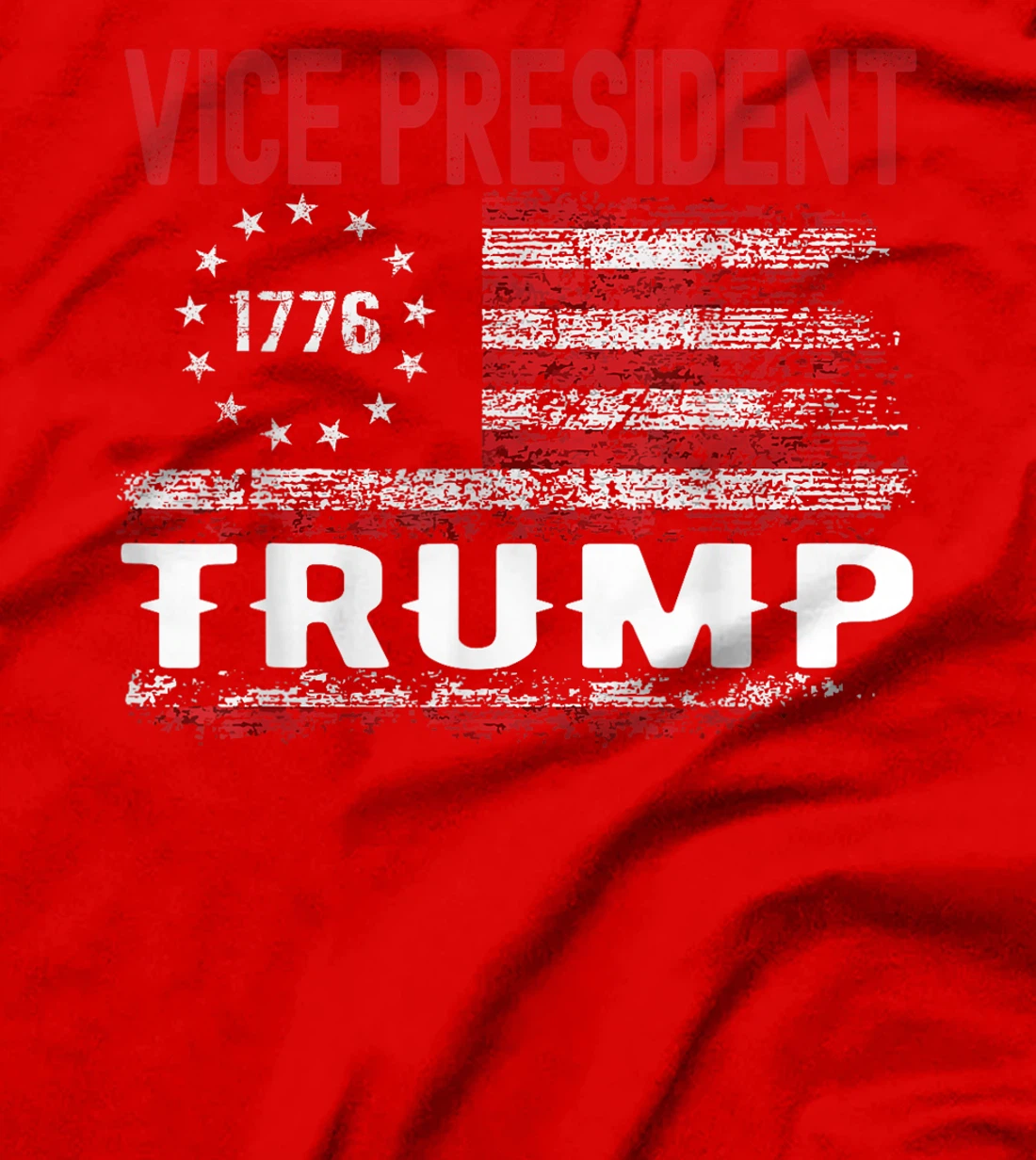 VP Trump Funny Biden Election VP Trump USA Flag T-Shirt