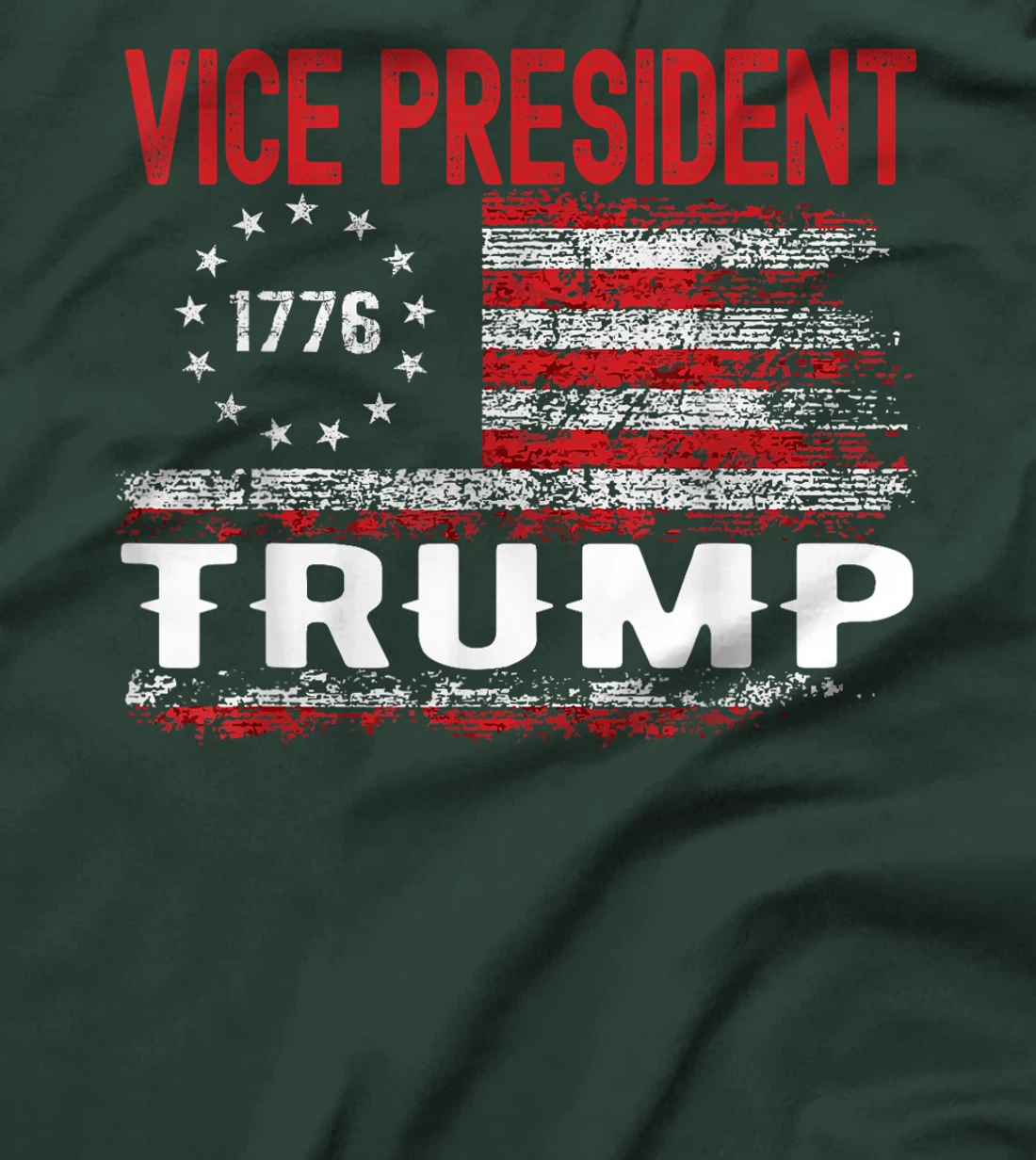 VP Trump Funny Biden Election VP Trump USA Flag T-Shirt