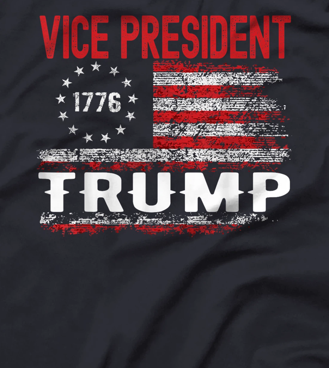 VP Trump Funny Biden Election VP Trump USA Flag T-Shirt