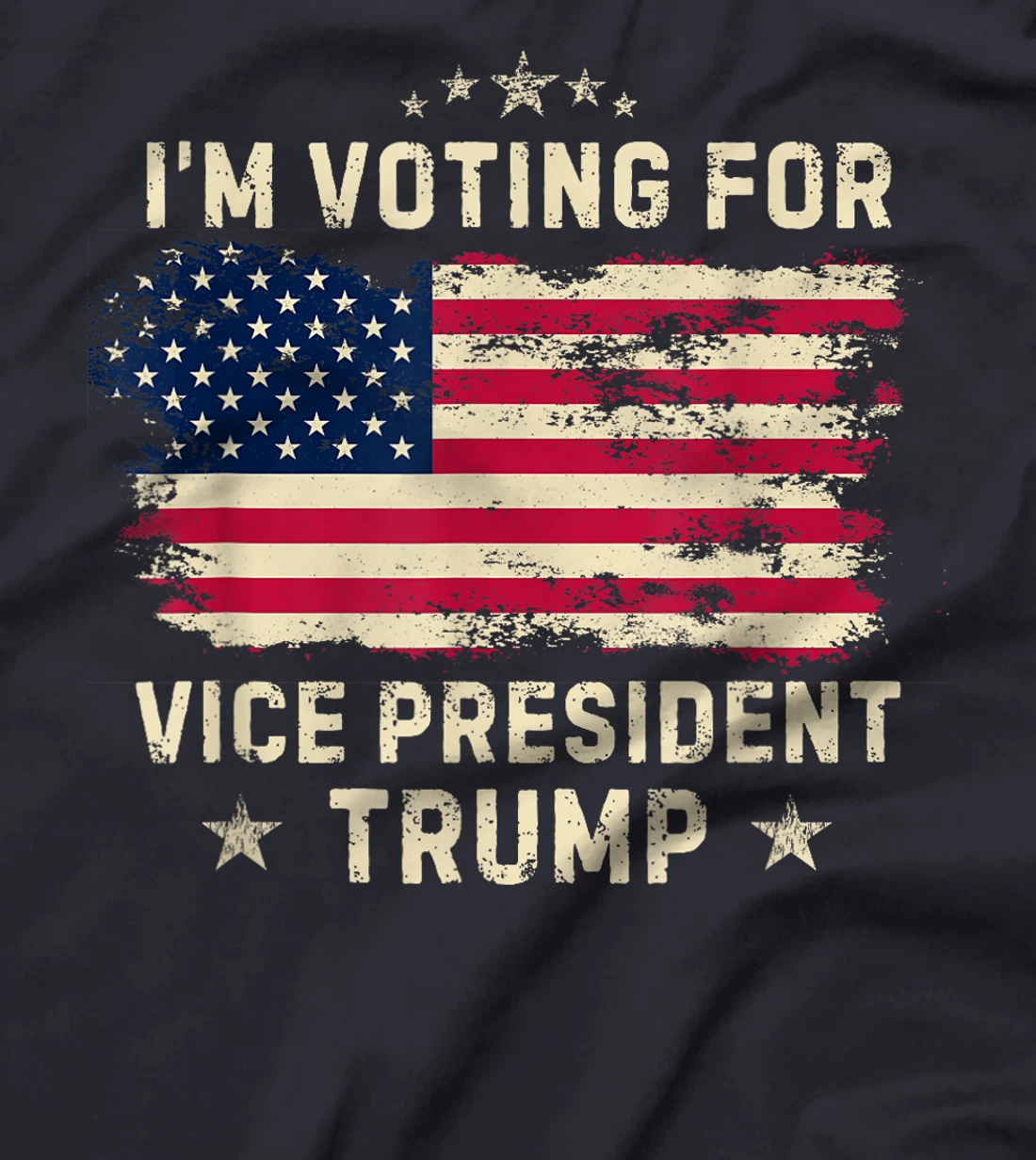 I'm Voting For Vice President Trump Funny Biden Saying T-Shirt
