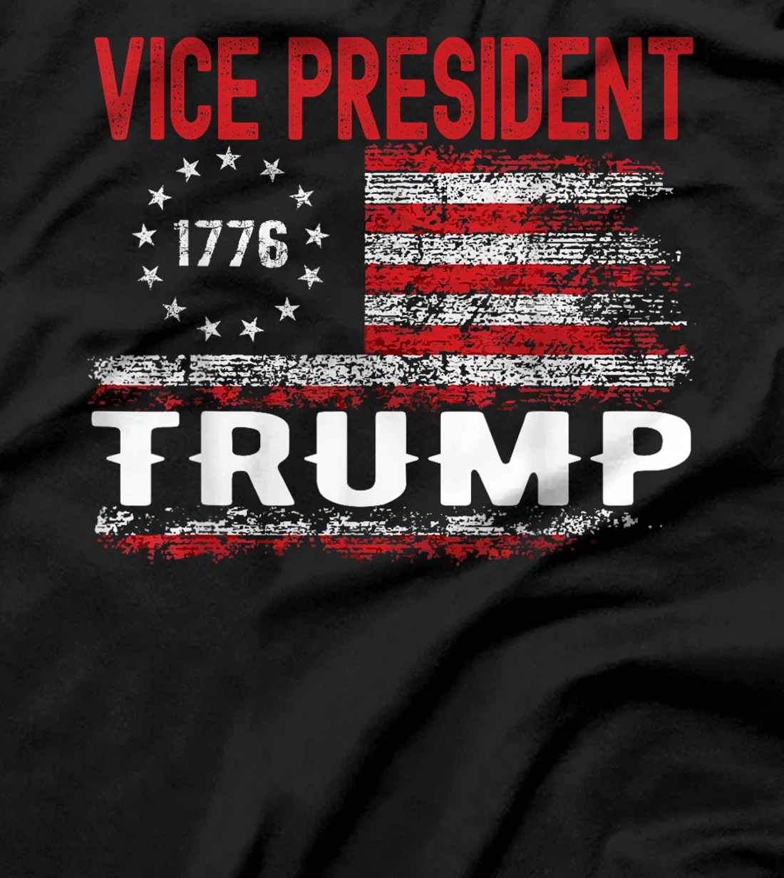 VP Trump Funny Biden Election VP Trump USA Flag T-Shirt